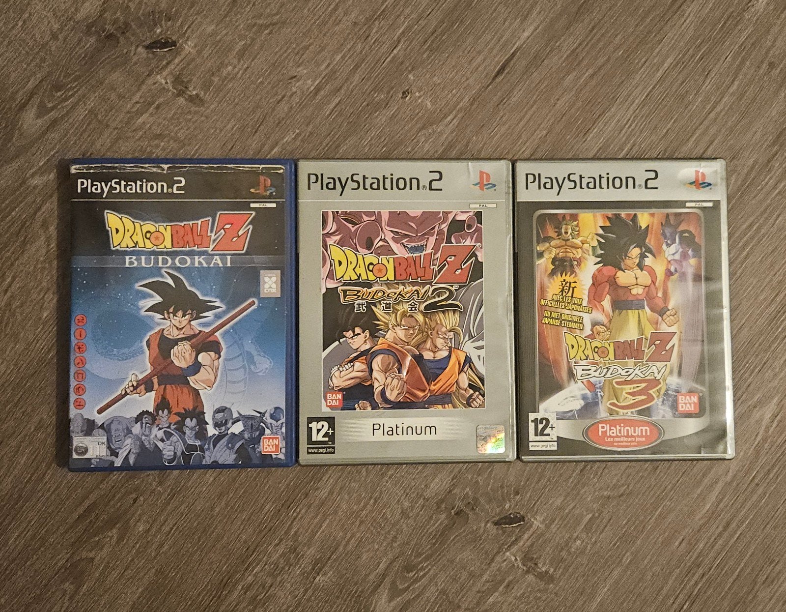 Dragon Ball Z Budokai 1, 2 en 3 PS2 - Complete collectie, Spelcomputers en Games, Games | Sony PlayStation 2, Gebruikt, Vechten