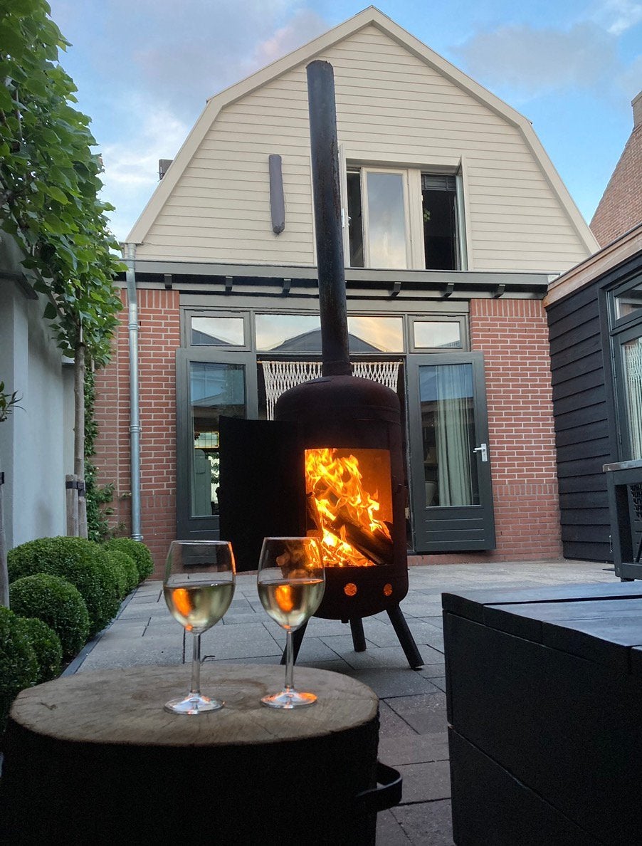 Mooie tuinkachel voor vele avonden plezier, Ophalen, Zo goed als nieuw