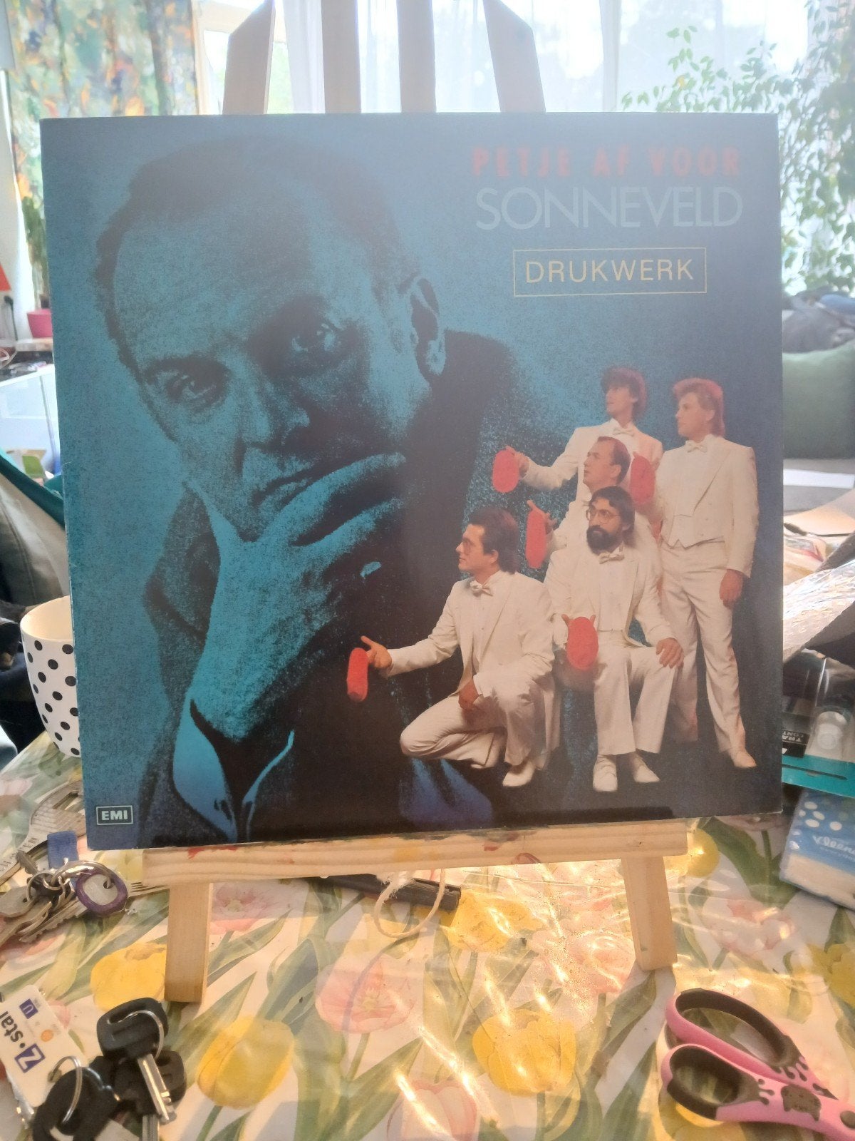 LP: Sonneveld - Drukwerk (Pop, 1983), Cd's en Dvd's, Vinyl | Nederlandstalig, Ophalen of Verzenden, Gebruikt, 12 inch, LP