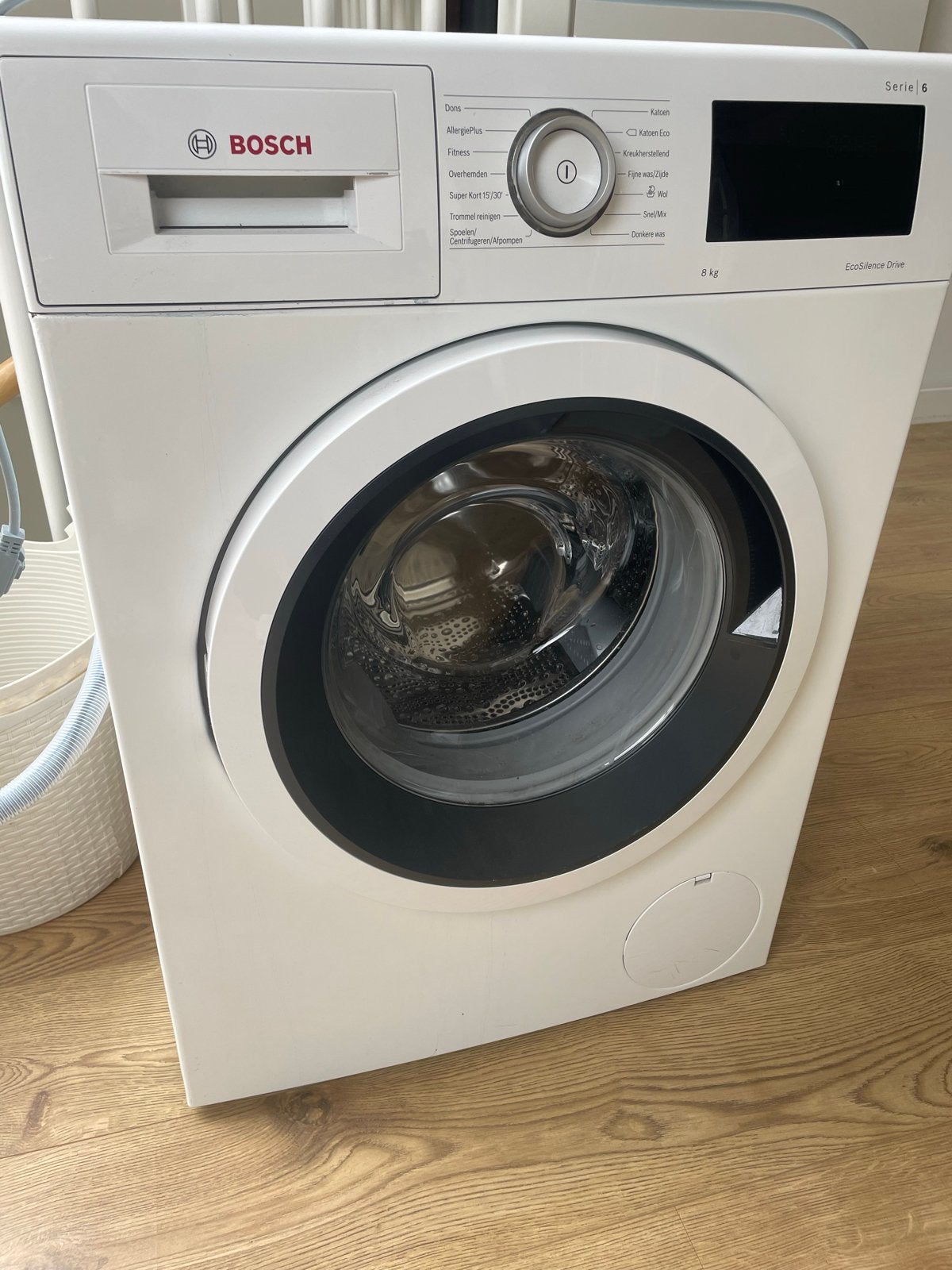 Defecte Bosch Wasmachine Serie 6 - Voor onderdelen, Ophalen, 1200 tot 1600 toeren, 8 tot 10 kg, Voorlader