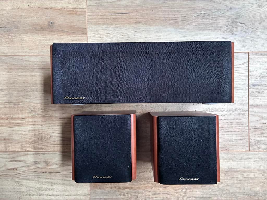 Center luidspeaker met 2 satelieten, Pioneer S-CR31-W, Audio, Tv en Foto, Luidsprekers, Ophalen of Verzenden, Zo goed als nieuw