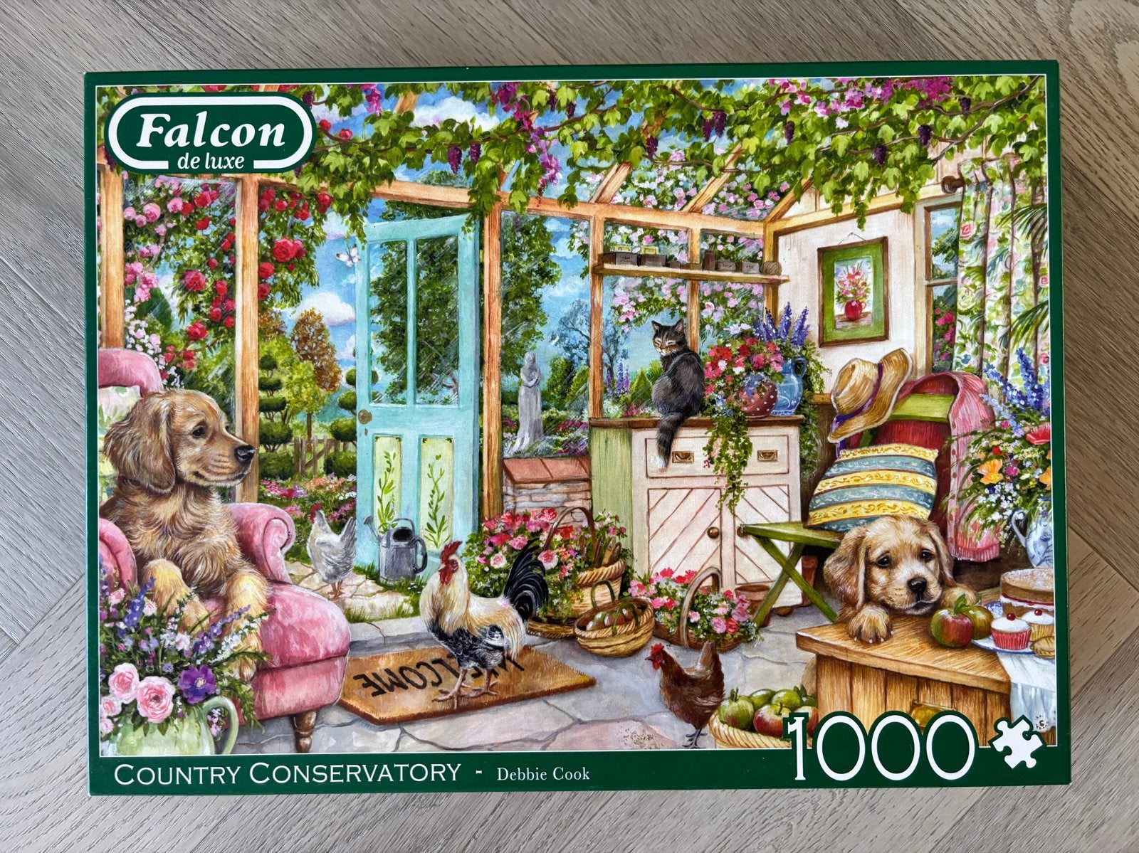 Falcon de Luxe Legpuzzel Country Conservatory 1000 stukjes, Hobby en Vrije tijd, Denksport en Puzzels, Ophalen of Verzenden, 500 t/m 1500 stukjes