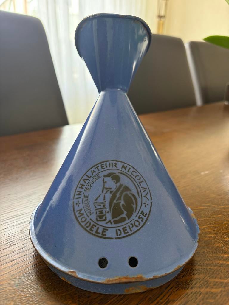 Vintage Nicolay Emaille Inhalator, Antiek en Kunst, Ophalen of Verzenden