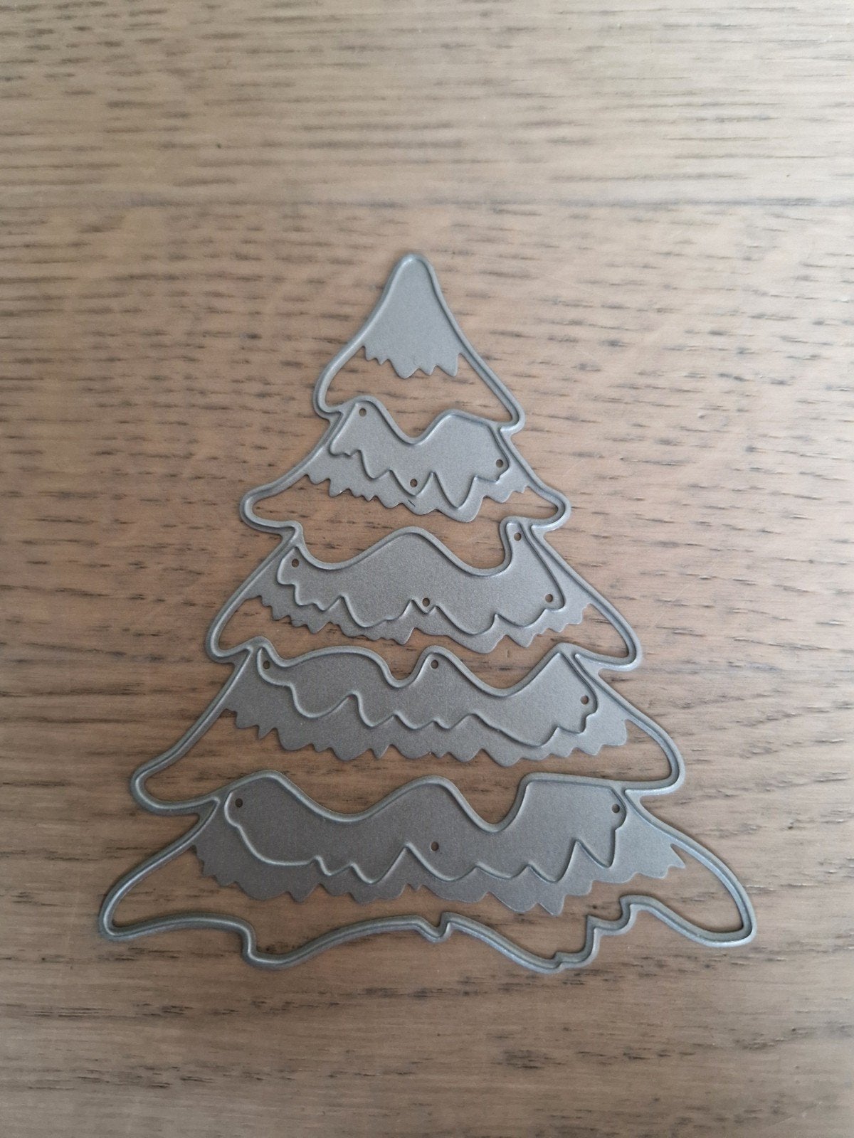 Snijmal Kerstboom met Sneeuweffect, Ophalen of Verzenden
