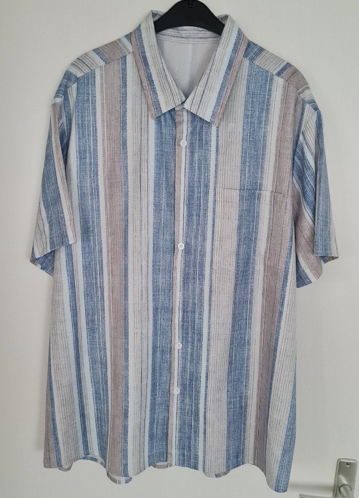 Nieuw en mooi overhemd - maat XXL, Ophalen of Verzenden, Nieuw, Blauw, Overige halswijdtes