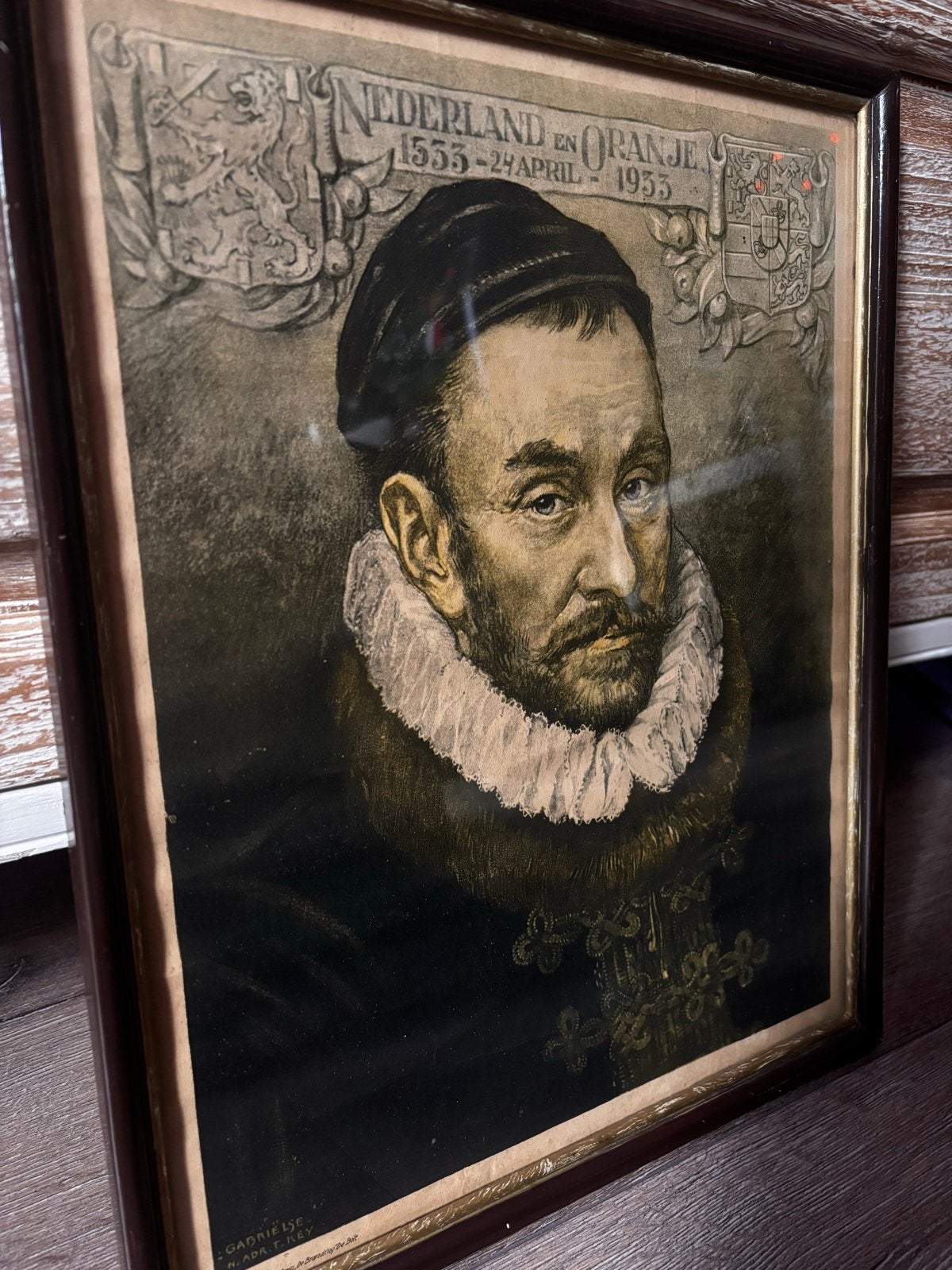Herdenkingsprent Willen van Oranje (400 jaar) 1933, Ophalen