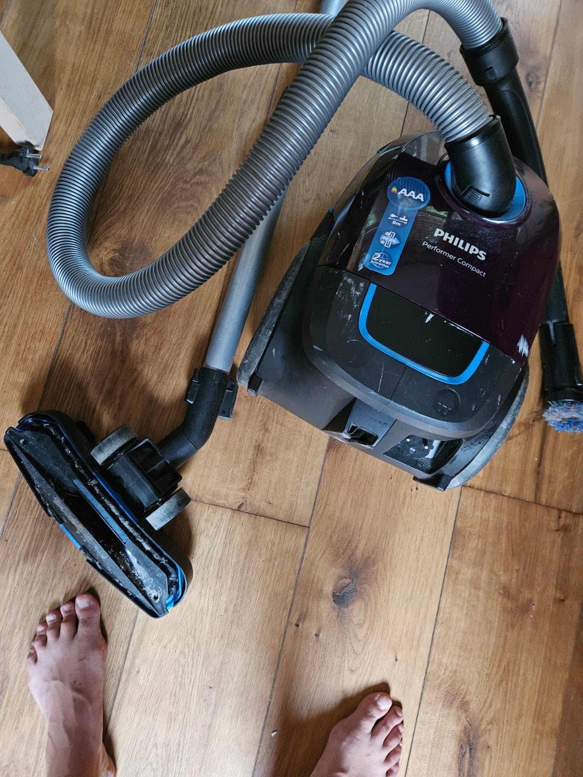 Philips Performer Compact stofzuiger, Gebruikt, Philips, Sledestofzuiger, Geschikt voor harde vloeren