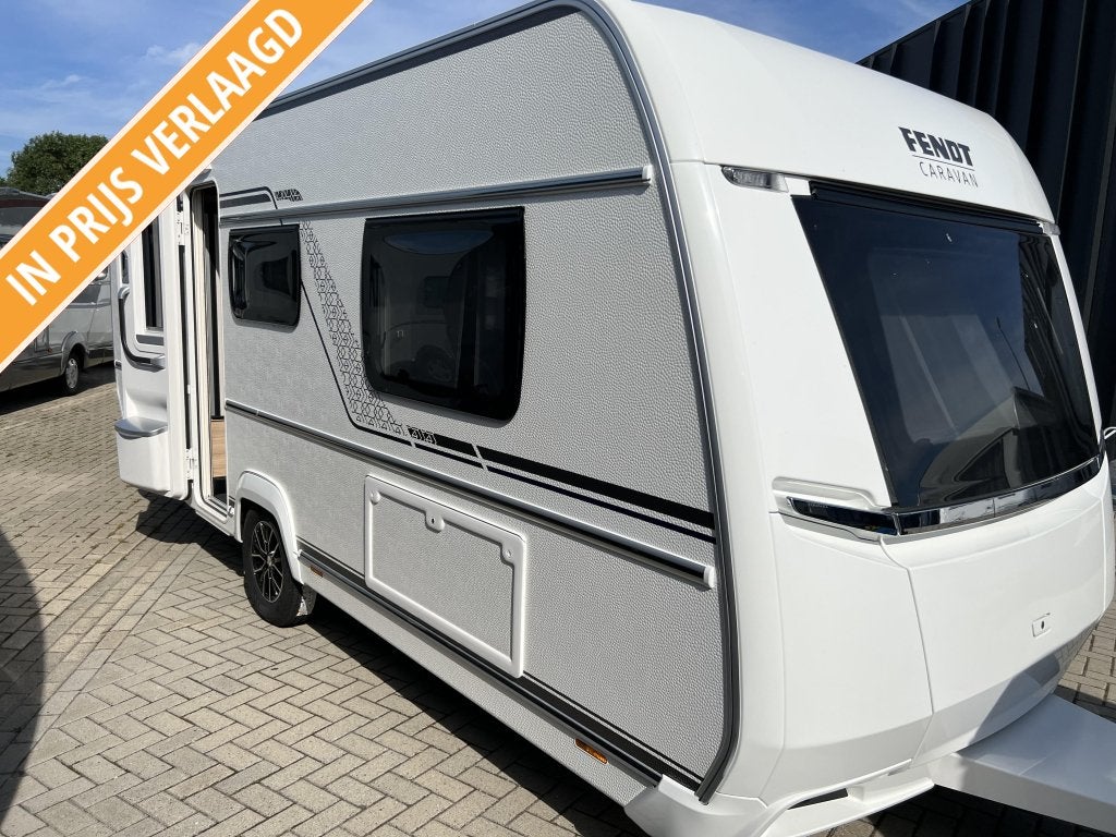 Fendt Bianco Activ 515 SGD, Caravans en Kamperen, Caravans, Bedrijf, tot en met 3, 1250 - 1500 kg, Treinzit, Fendt, 2 aparte bedden