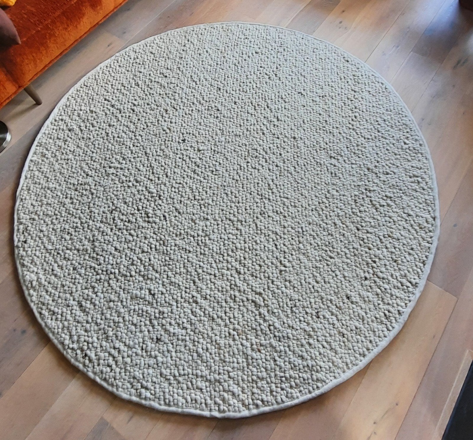 Rond Vloerkleed - Crème - 200 cm diameter, Ophalen, Rond, 200 cm of meer, Tijdloos
