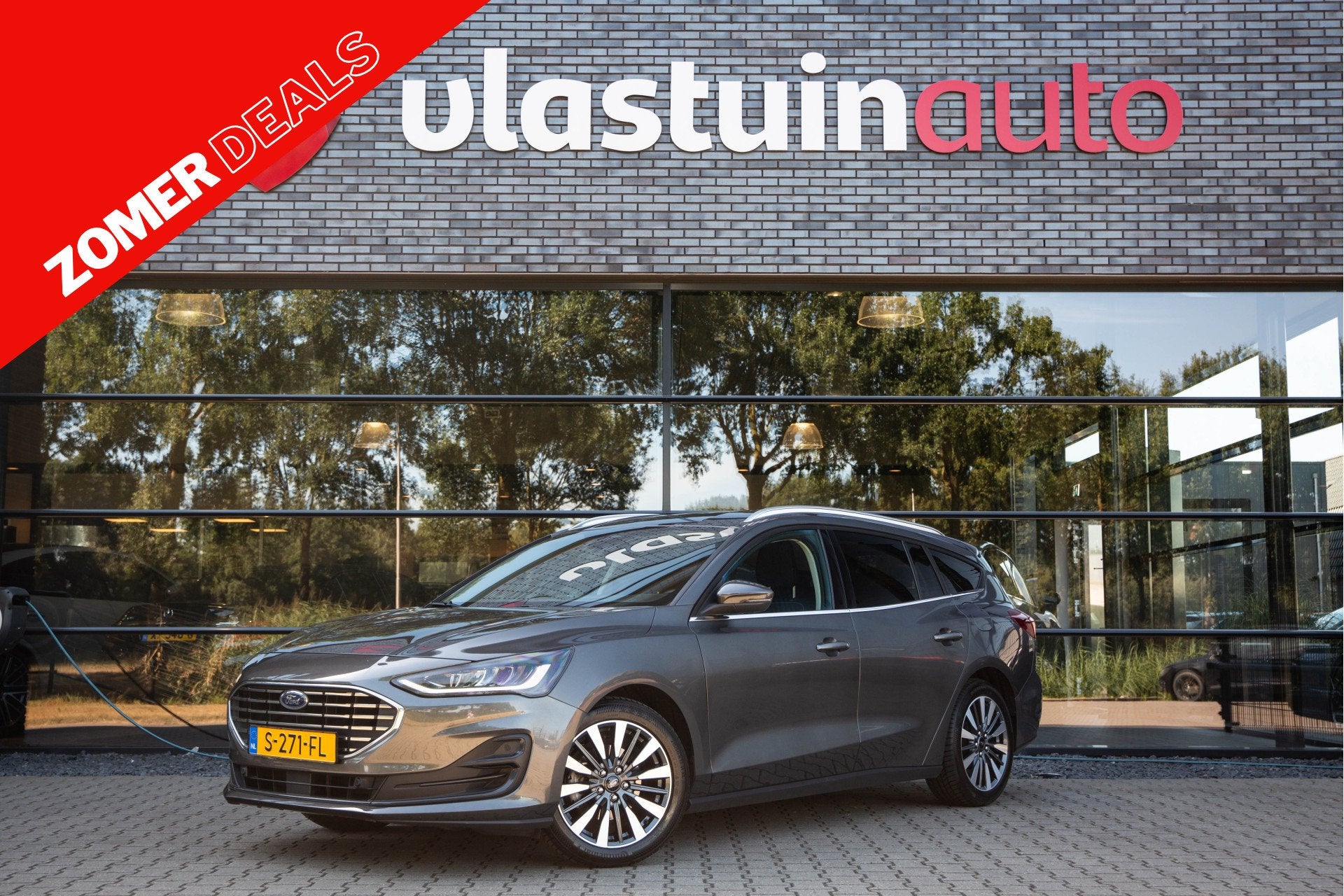 Ford FOCUS Wagon 1.0 EcoBoost Hybrid Titanium X , Cruise, B&, Gebruikt, Automatische klimaatregeling, Origineel Nederlands, 19 km/l