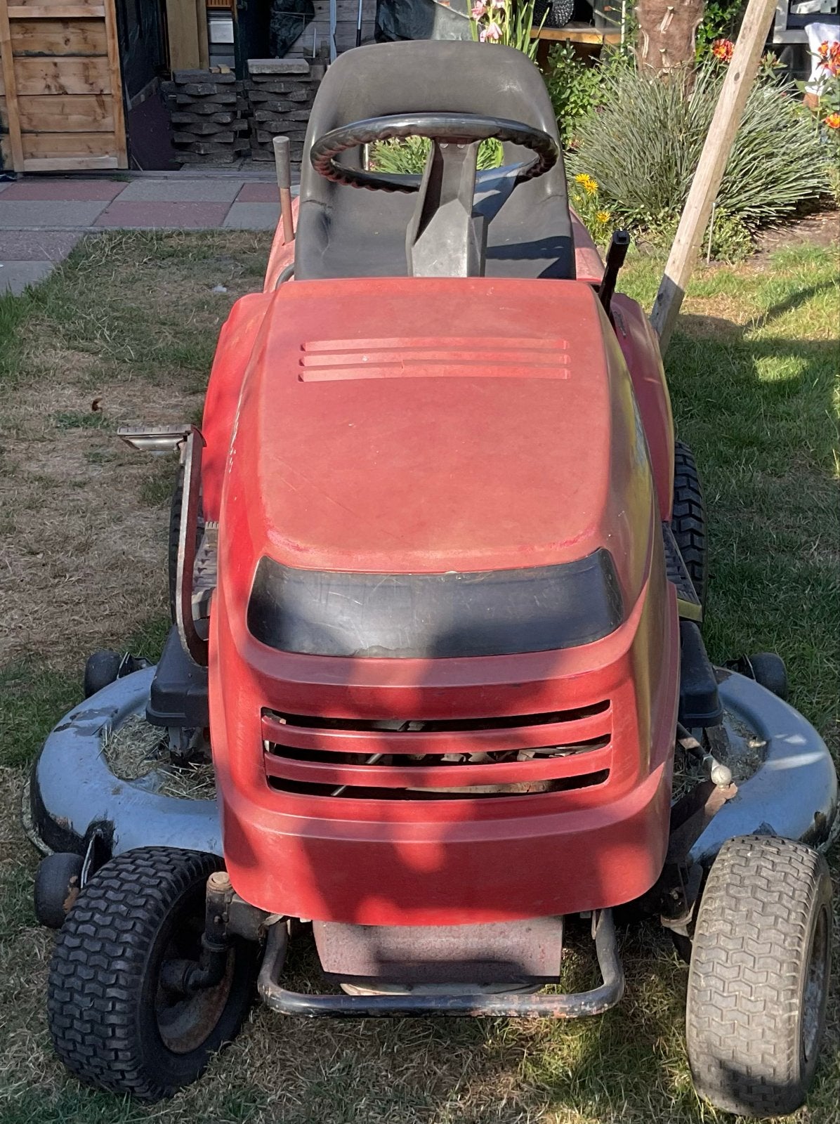 Gebruikte Honda zitmaaier HP2220 HL - Klaar voor het seizoen, Tuin en Terras, Zitmaaiers, Ophalen, Gebruikt, Opvangbak, 90 tot 120 cm