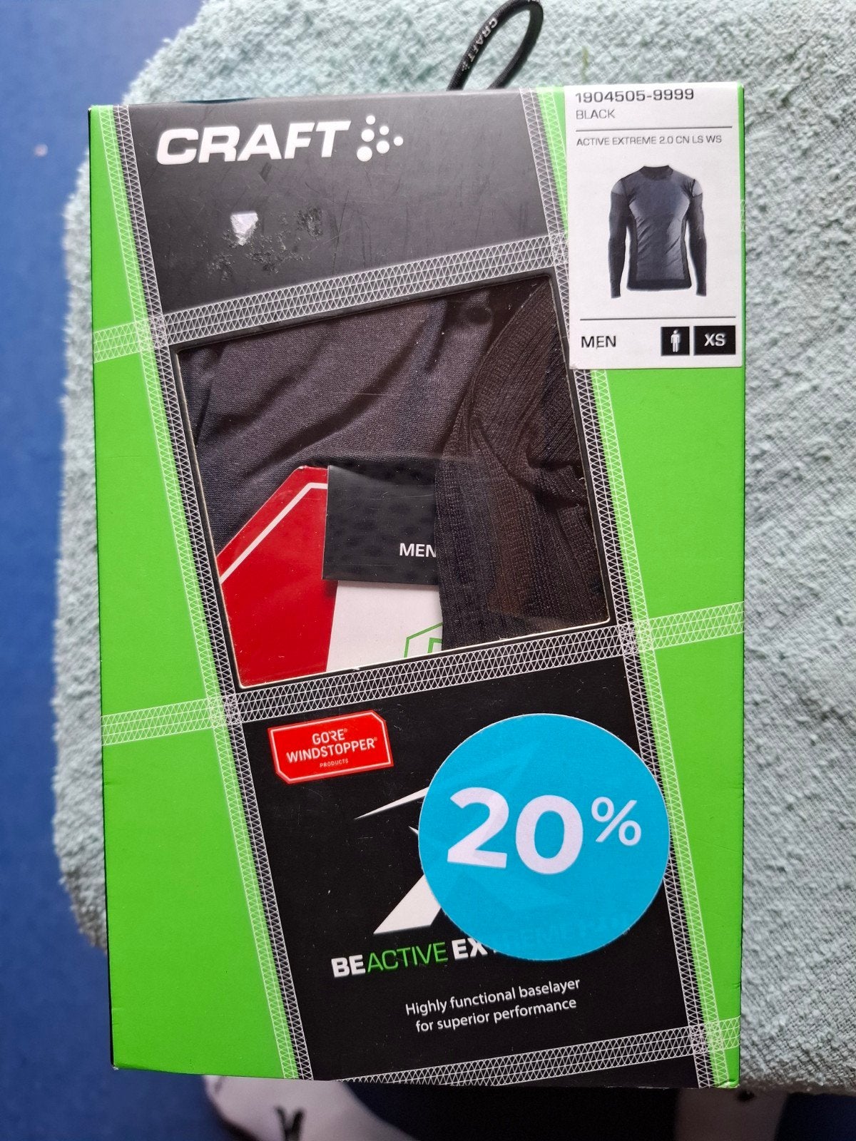 craft be active extreme met windstopper nieuw maat xs heren, XS, Heren, Nieuw, Ophalen of Verzenden