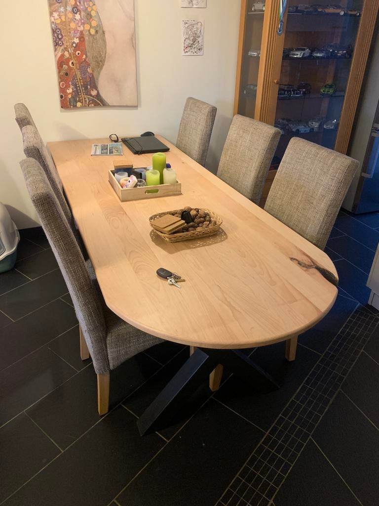 241x88x76cm beuken verjongd kop recht/rond, Ophalen, Zo goed als nieuw