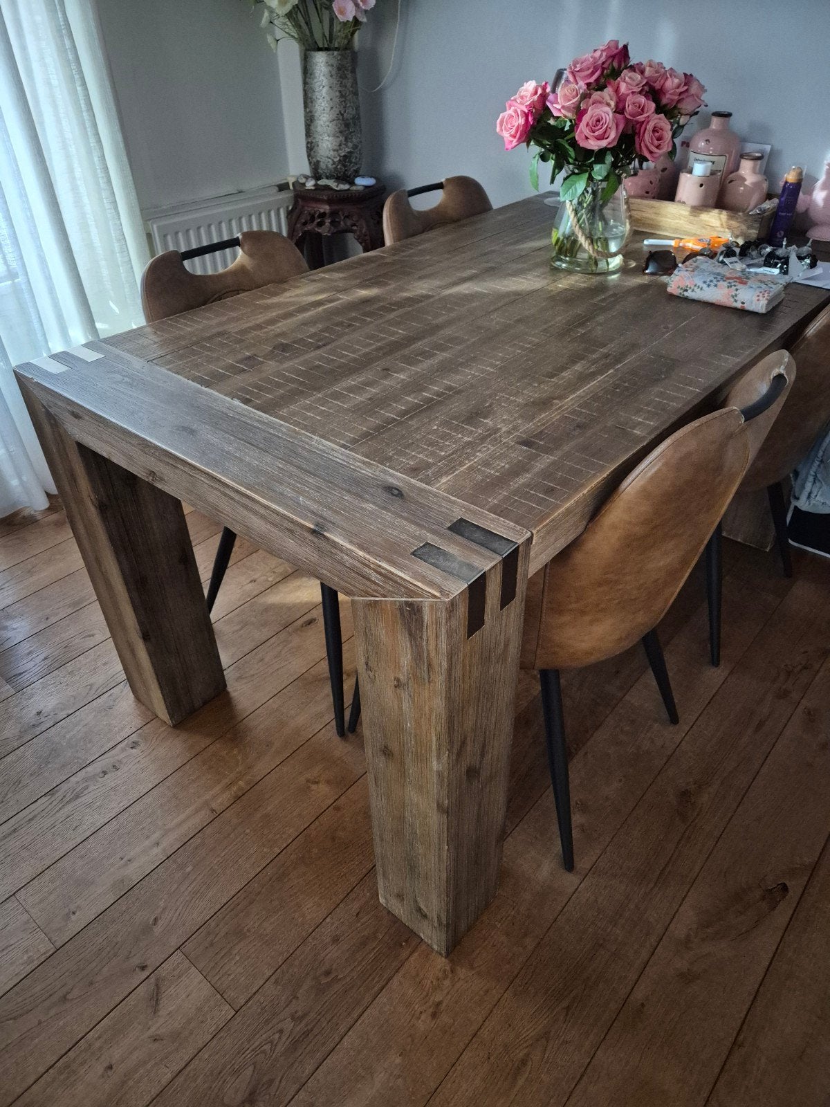 Eettafel, Huis en Inrichting, Tafels | Eettafels, Ophalen, Rechthoekig, 150 tot 200 cm, 50 tot 100 cm