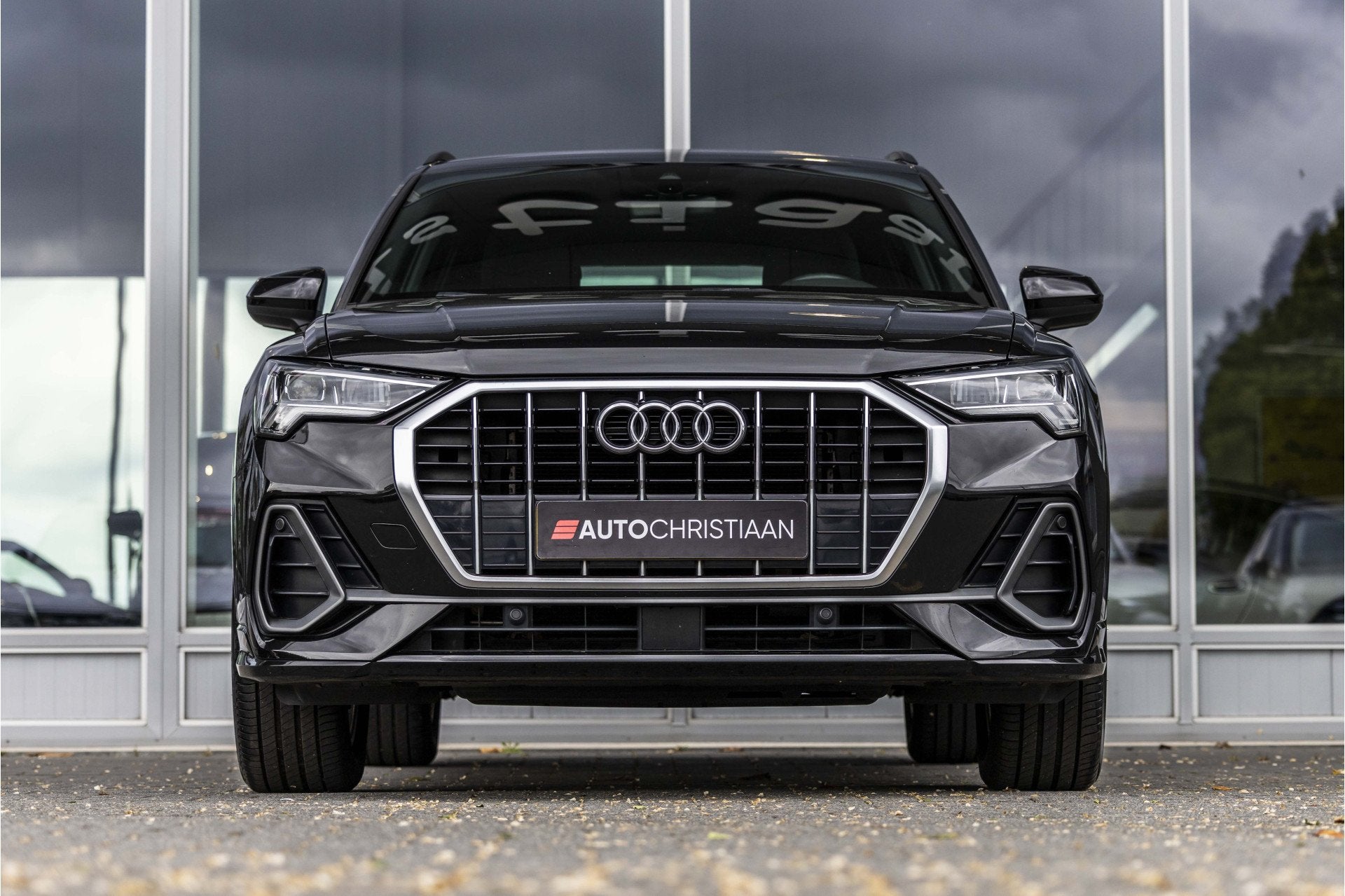 Audi Q3 35 TFSI S Line Pro Line S | LED | Leder (bj 2019), Auto's, Audi, 12 maanden, 4 cilinders, Zwart, Leder