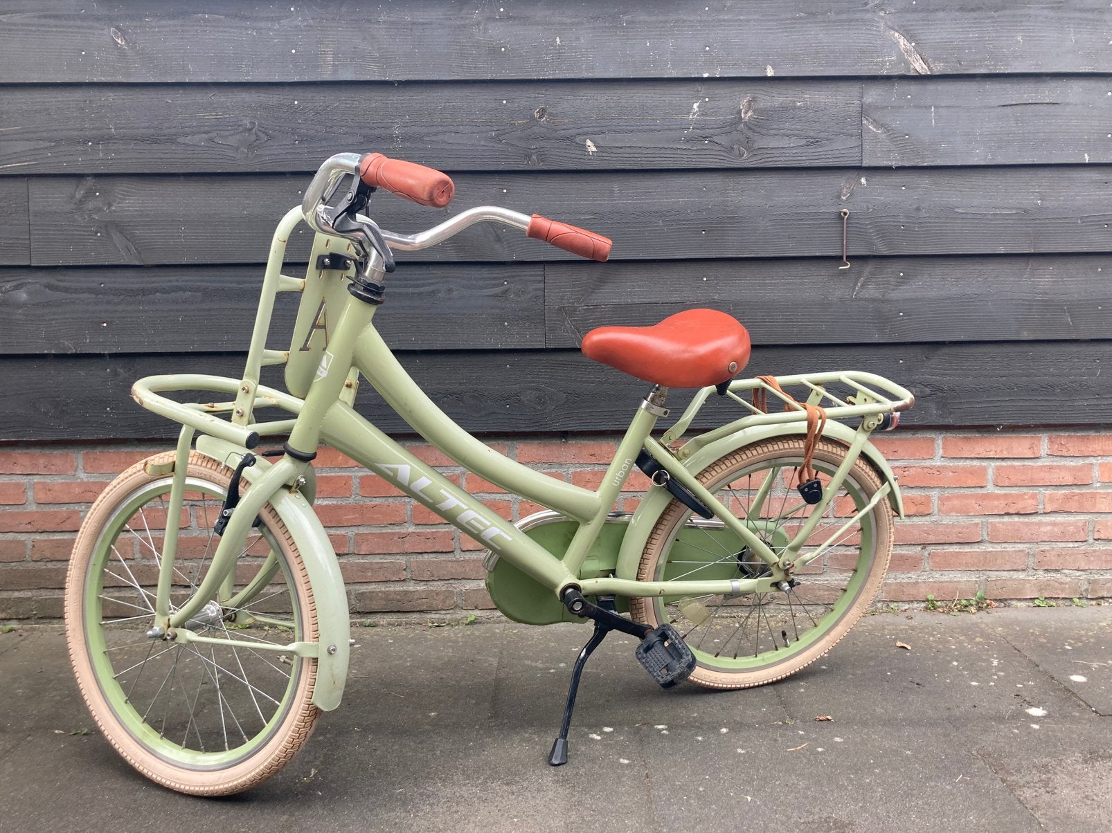 Mintgroene fiets Altec 20”, Ophalen, Terugtraprem, Gebruikt, Handrem