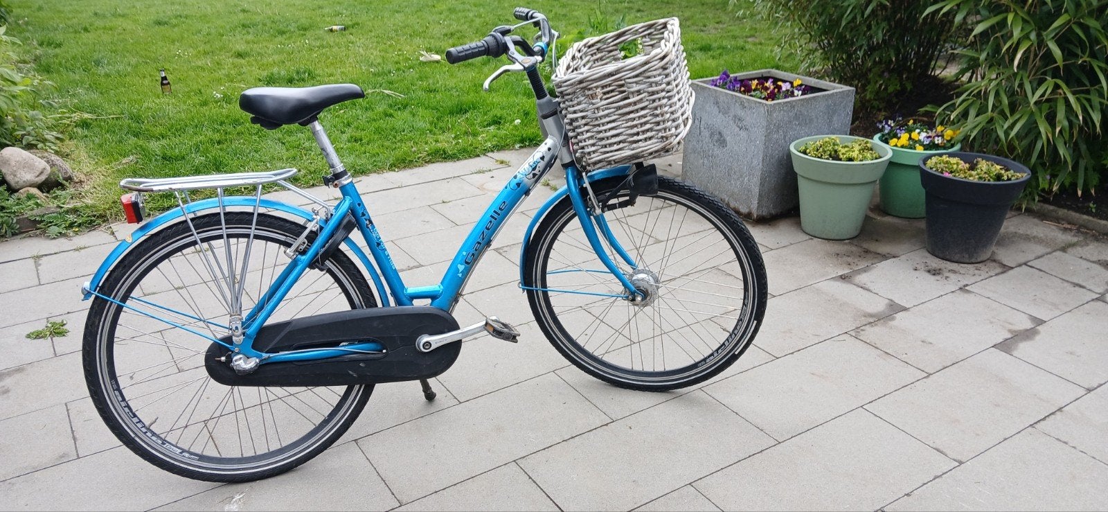 Gazelle meidenfiets met mand - 26 inch, Fietsen en Brommers, Fietsen | Dames | Damesfietsen, Velgrem, Versnellingen, Ophalen of Verzenden