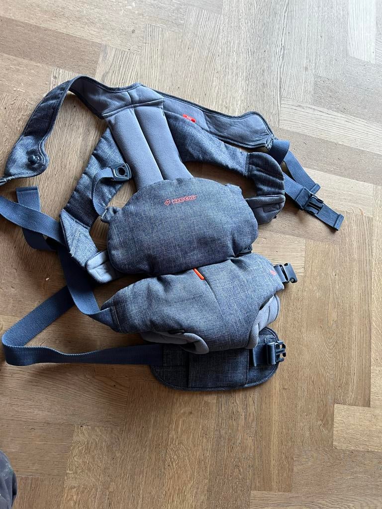 Maxi Cosi Buikdrager in Denim Uitvoering, Kinderen en Baby's, Babydragers en Draagdoeken, Gebruikt, Buik, Draagzak, Ophalen