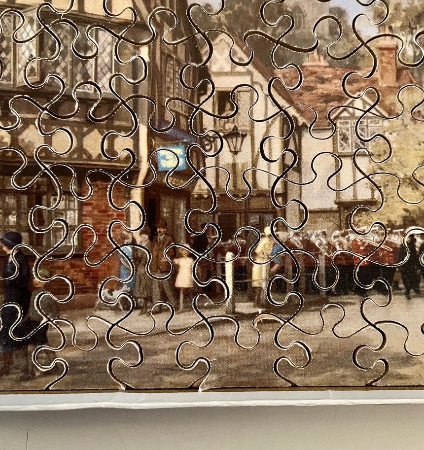 Antieke houten legpuzzel, Ophalen of Verzenden, Minder dan 500 stukjes, Gebruikt