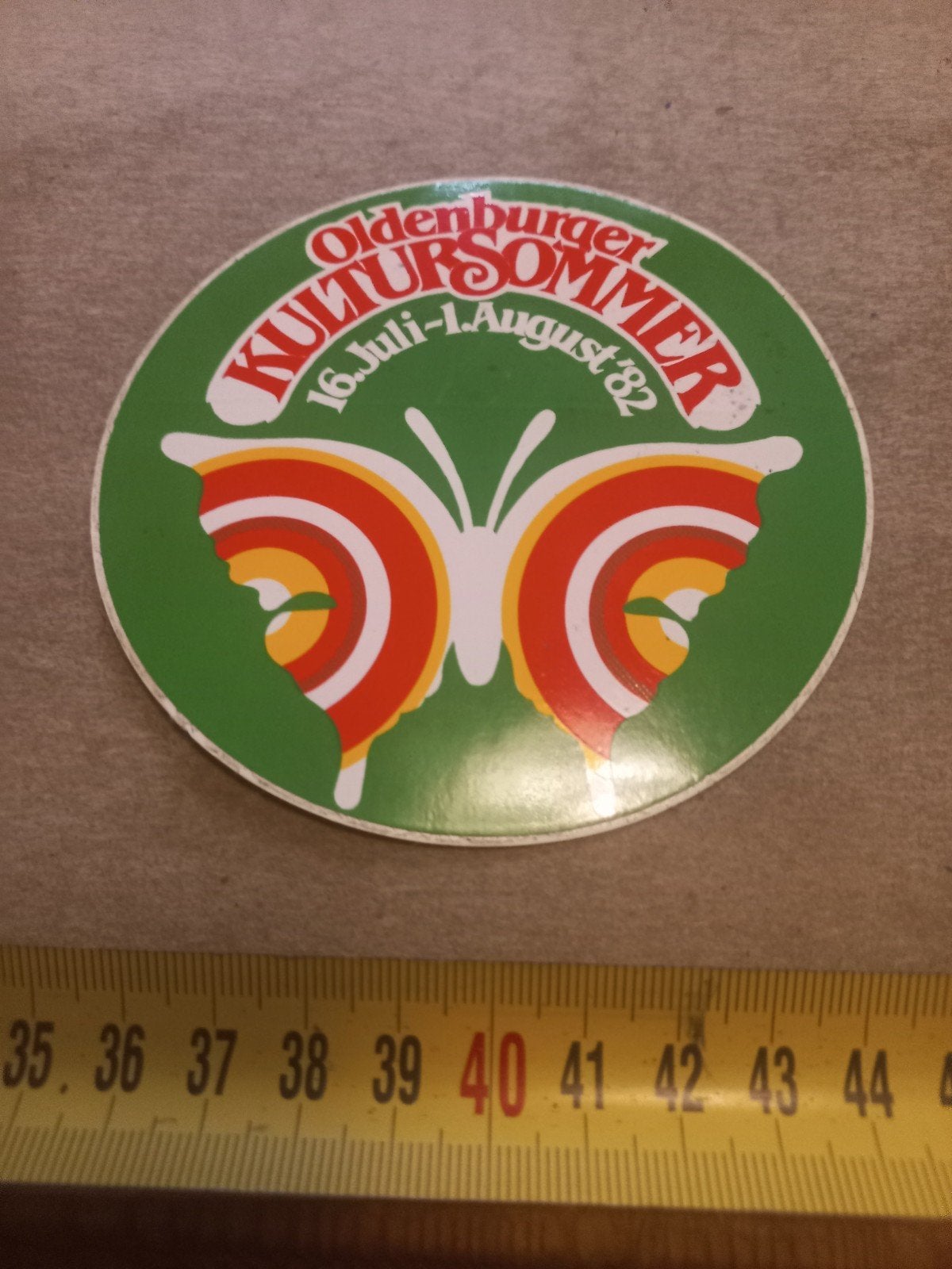 Oldenburger Kultursommer '82 sticker, Ophalen of Verzenden