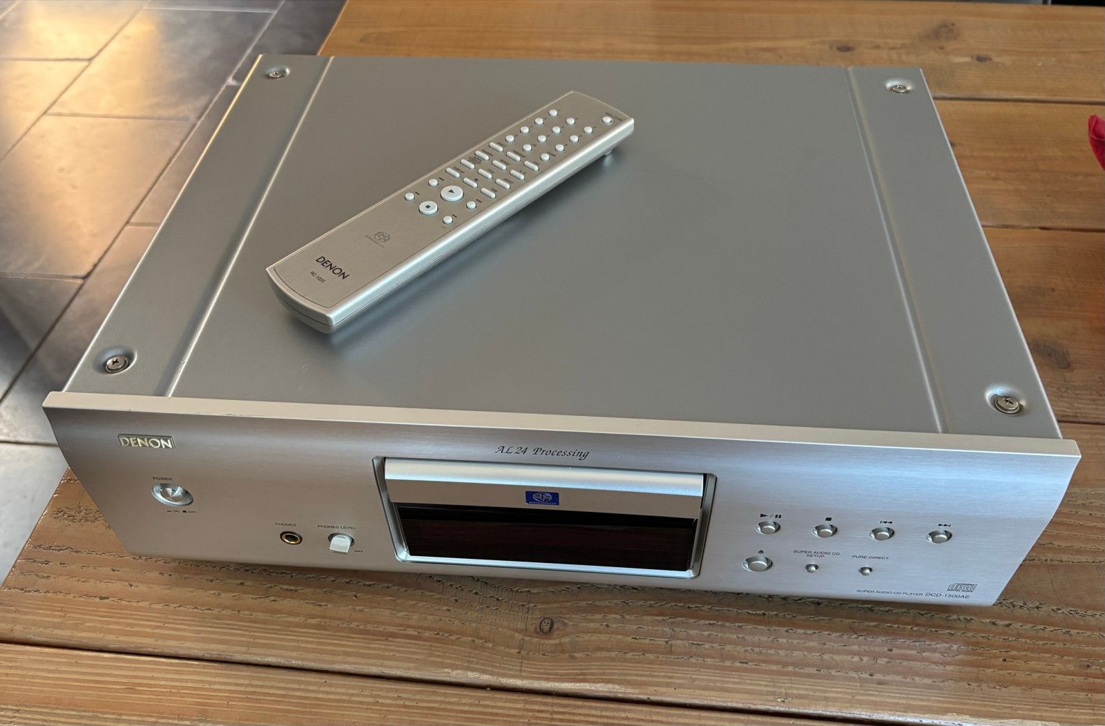 Denon DCD-1500AE CD-speler met afstandsbediening en netsnoer, Ophalen, Zo goed als nieuw, Overige merken
