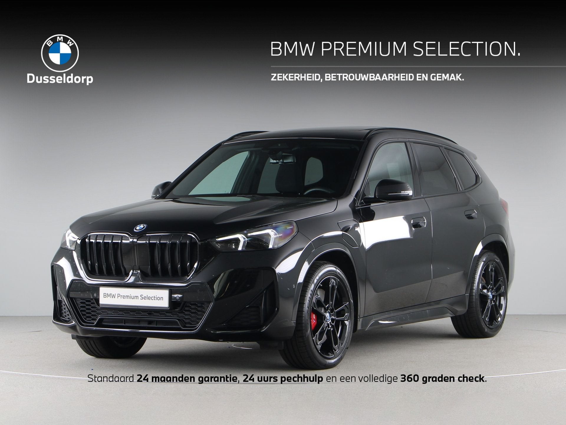 BMW X1 xDrive25e M-Sport Pro (bj 2025, automaat), Auto's, Gebruikt, Met garantie (alle), Overige brandstoffen, Zwart