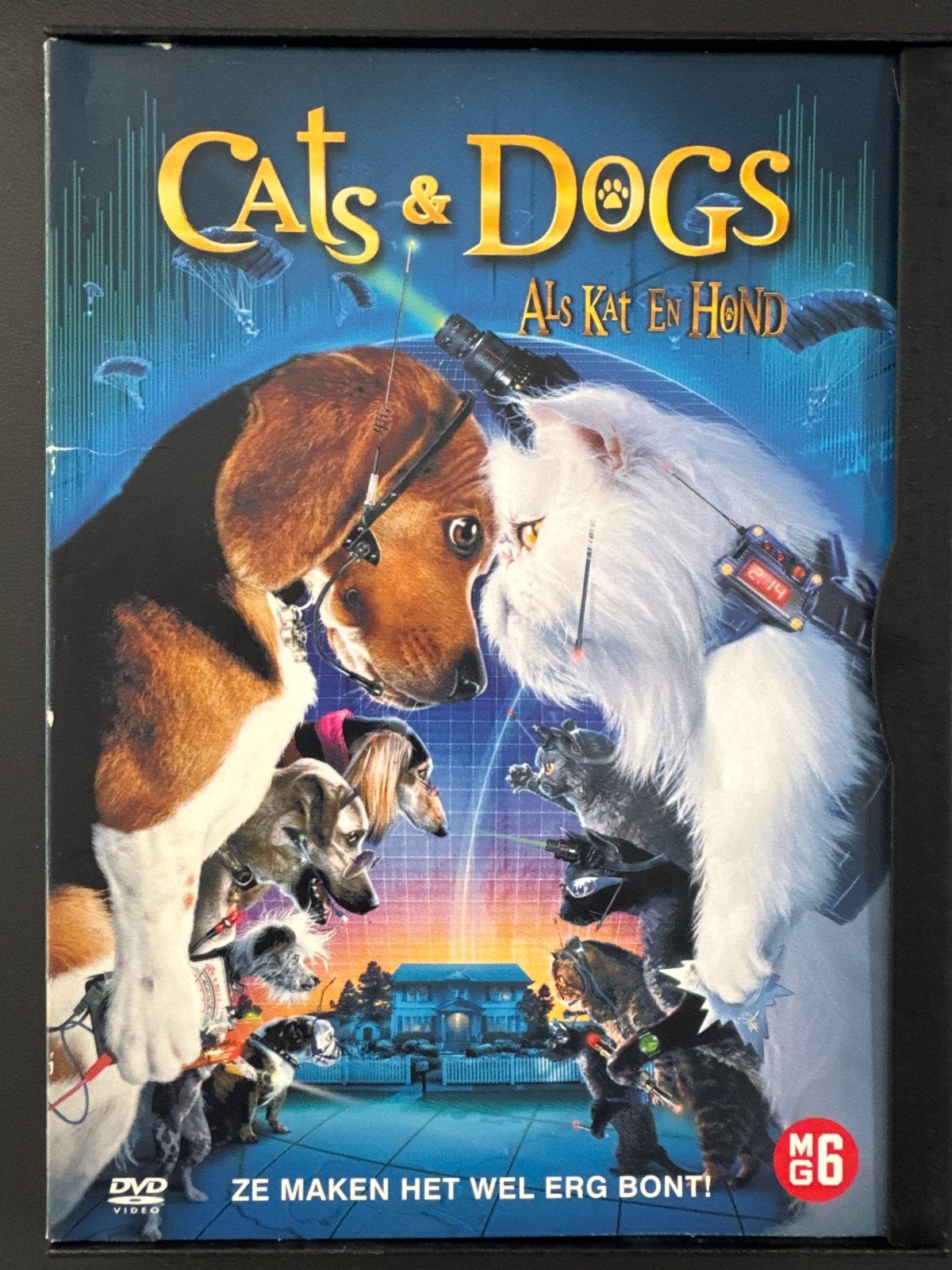 Cats & Dogs: Als Kat en Hond - DVD, Nederlands, Vanaf 6 jaar, Gebruikt, Bonusmateriaal