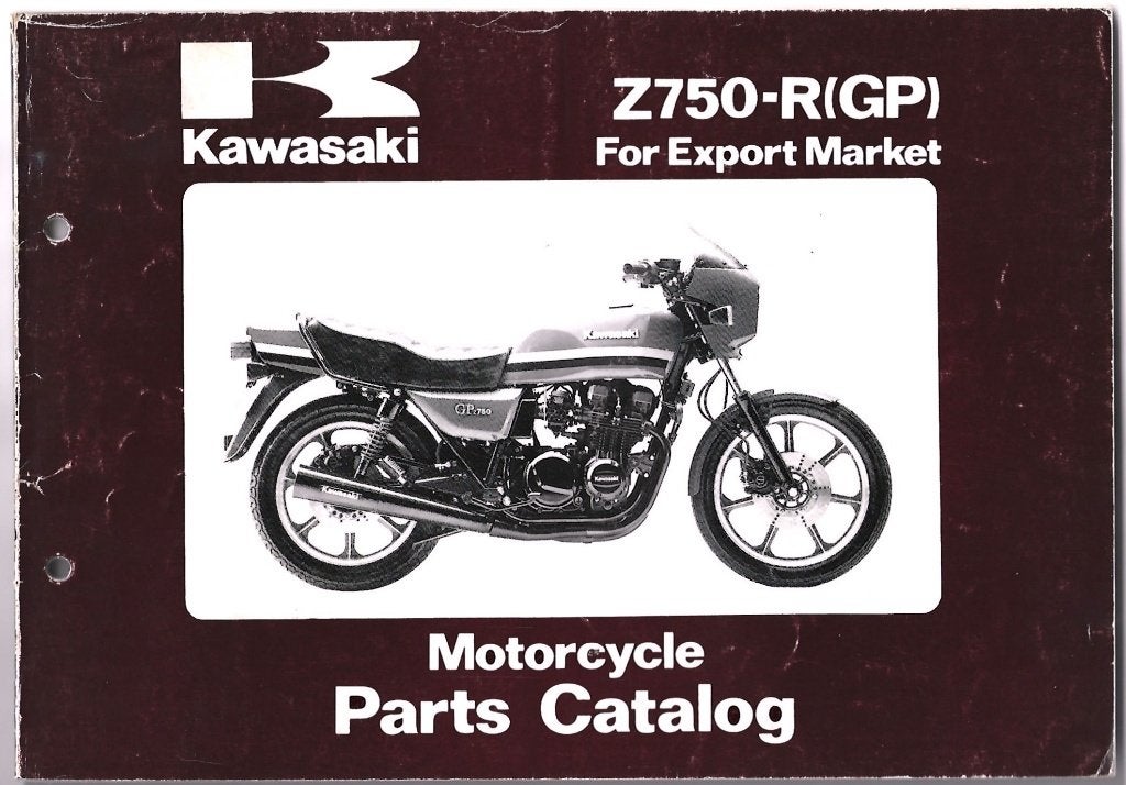 Kawasaki Z750 R (GP) parts list (762p) motor, Ophalen of Verzenden, Kawasaki