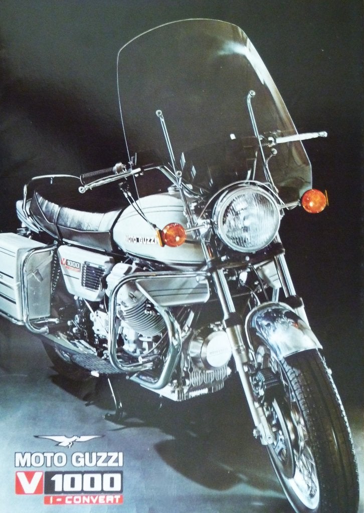 Folder MOTO GUZZI V1000 I- Convert 1975, Ophalen of Verzenden, Moto Guzzi