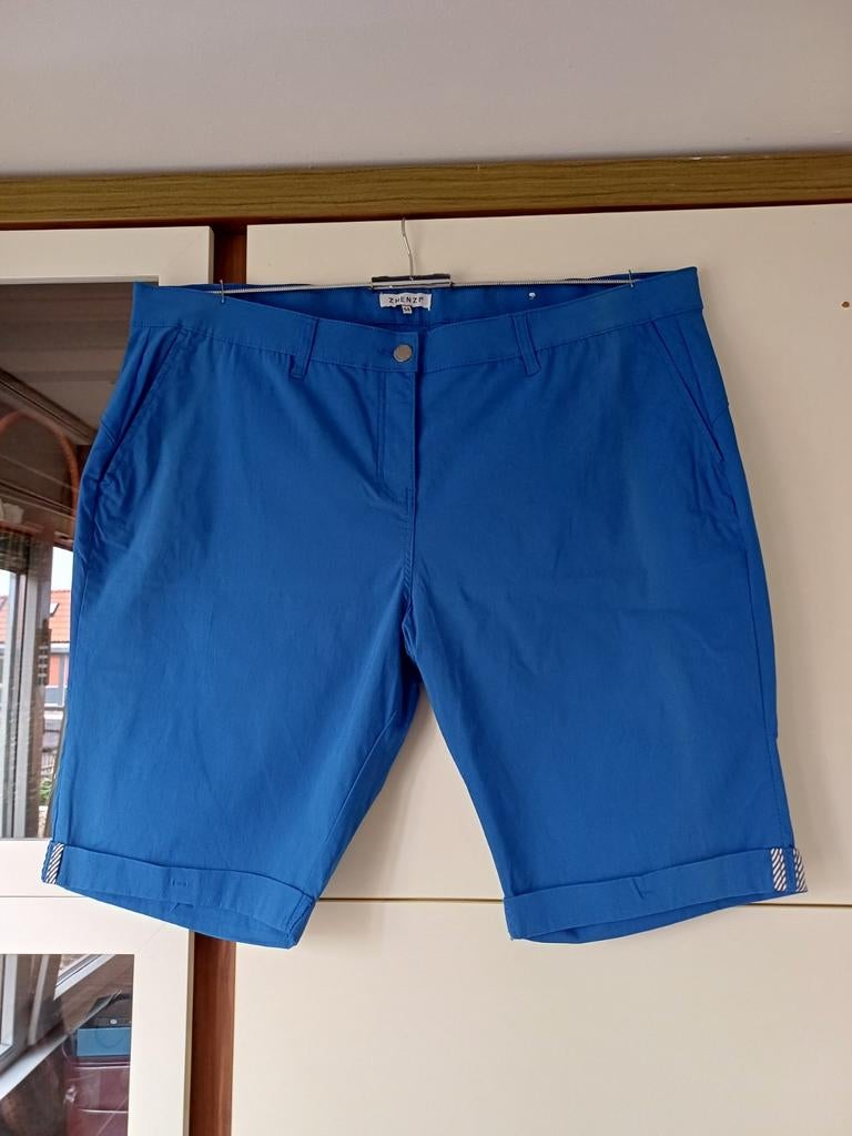 ZHENZI KORTE BROEK.  NIEUW, Ophalen of Verzenden, Nieuw, Maat 52/54 (L), Blauw