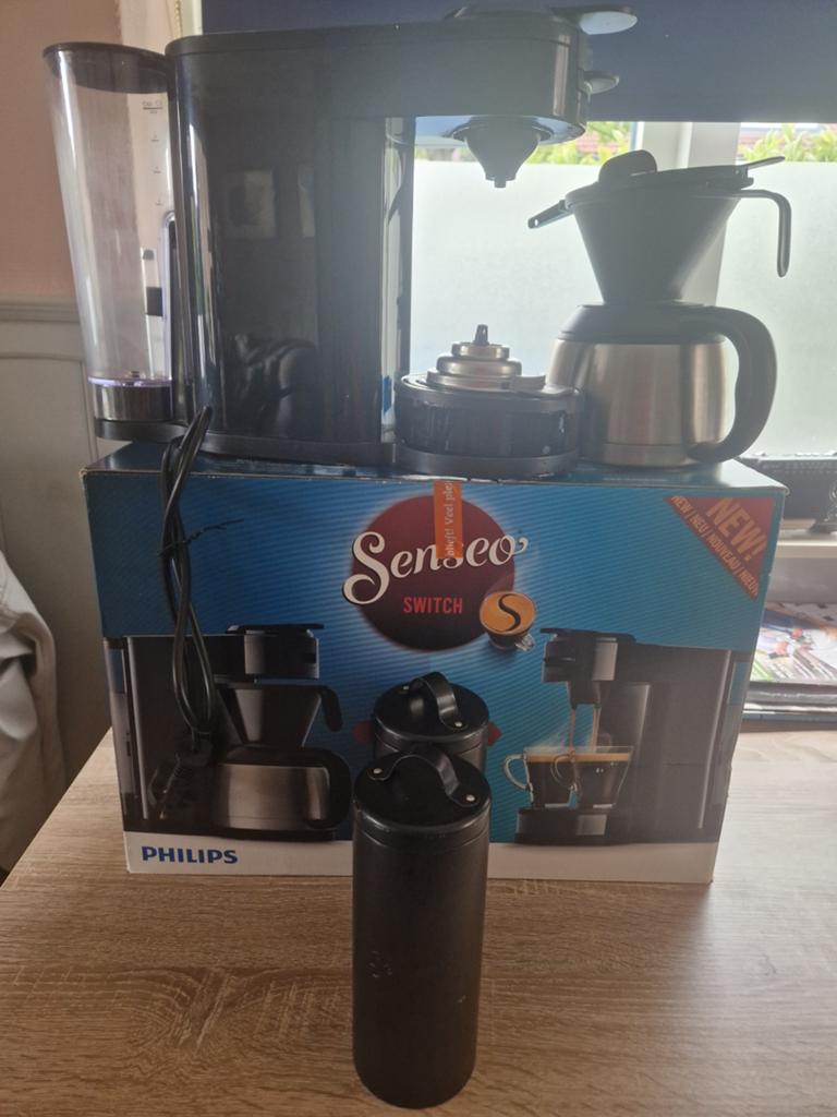 Philips Senseo Switch 2-in-1 Koffiezetapparaat Zwart, Witgoed en Apparatuur, Afneembaar waterreservoir, 10 kopjes of meer, Koffiemachine