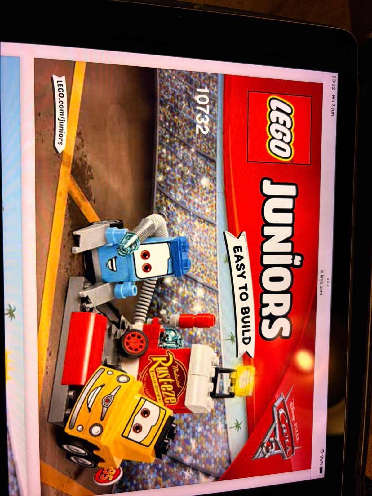 LEGO Juniors Cars guido & luigi pitstop (10732), Overige thema's, Lego, Ophalen of Verzenden, Zo goed als nieuw
