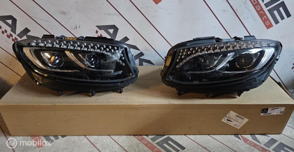 Mercedes S63 AMG Koplamp links rechts coupe/cabrio swarovski, Gebruikt, Ophalen of Verzenden