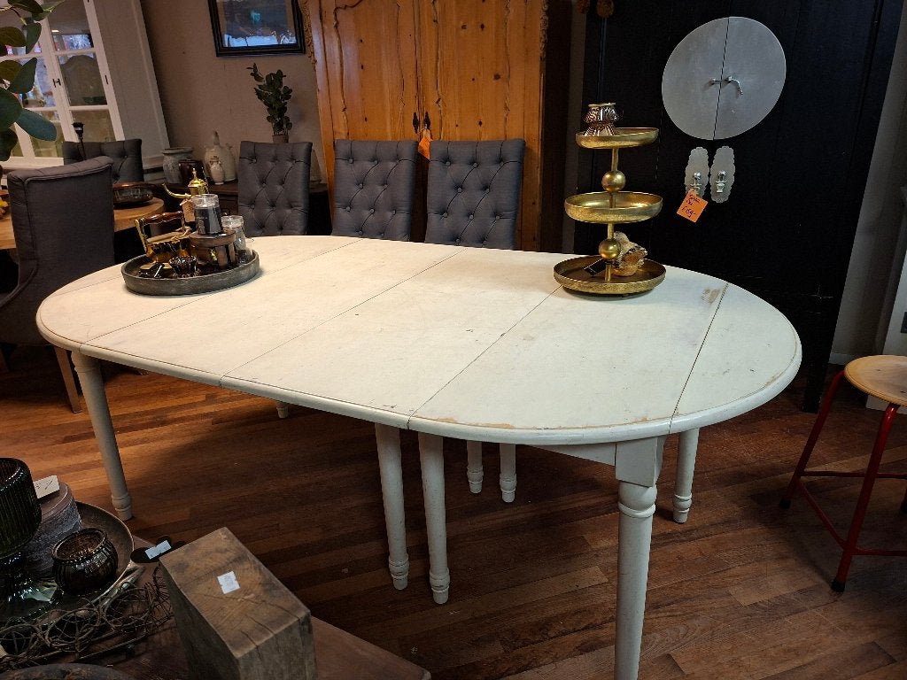 Geweldige 5 x verlengbare eettafel 82 - 350 cm, Ophalen, Gebruikt, Landelijk, 8 stoelen of meer