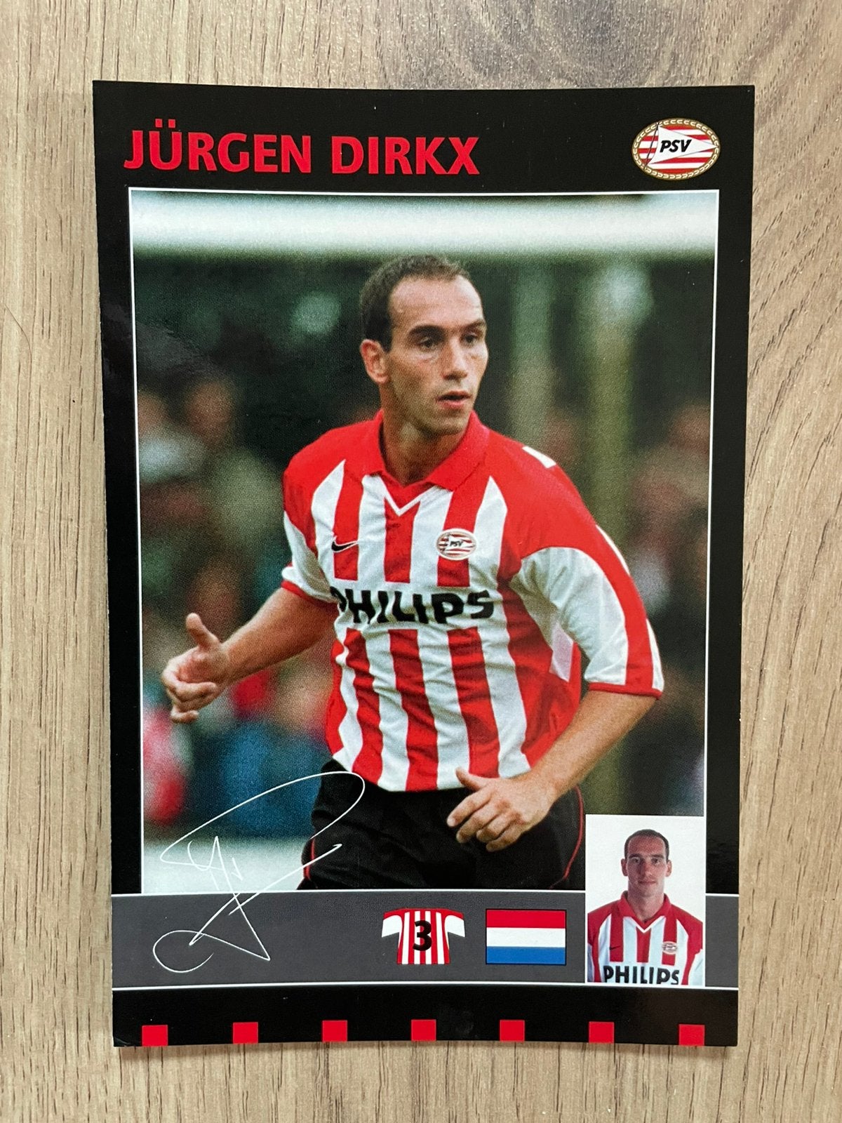 Fotokaart Jürgen Dirkx (PSV) ., Ophalen of Verzenden, Nieuw, PSV, Spelerskaart