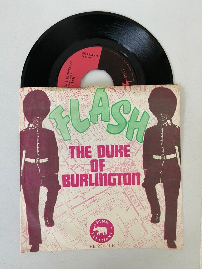 The Duke Of Burlington – Flash, 7 inch, Zo goed als nieuw, Jazz en Blues, Fotohoes