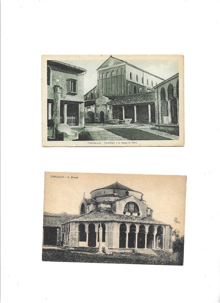 italië  torcello  2x    s.fosca  en cattadrale  goudstikker, Verzenden, Voor 1920, Ongelopen, Italië