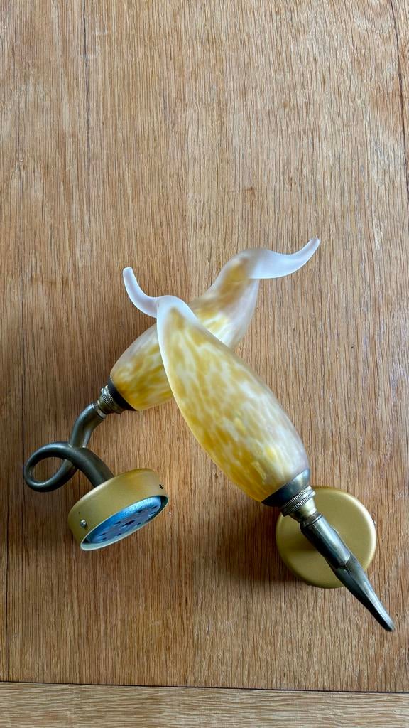 Set van 2 wandlampen Vintage / art deco, Antiek en Kunst, Ophalen of Verzenden