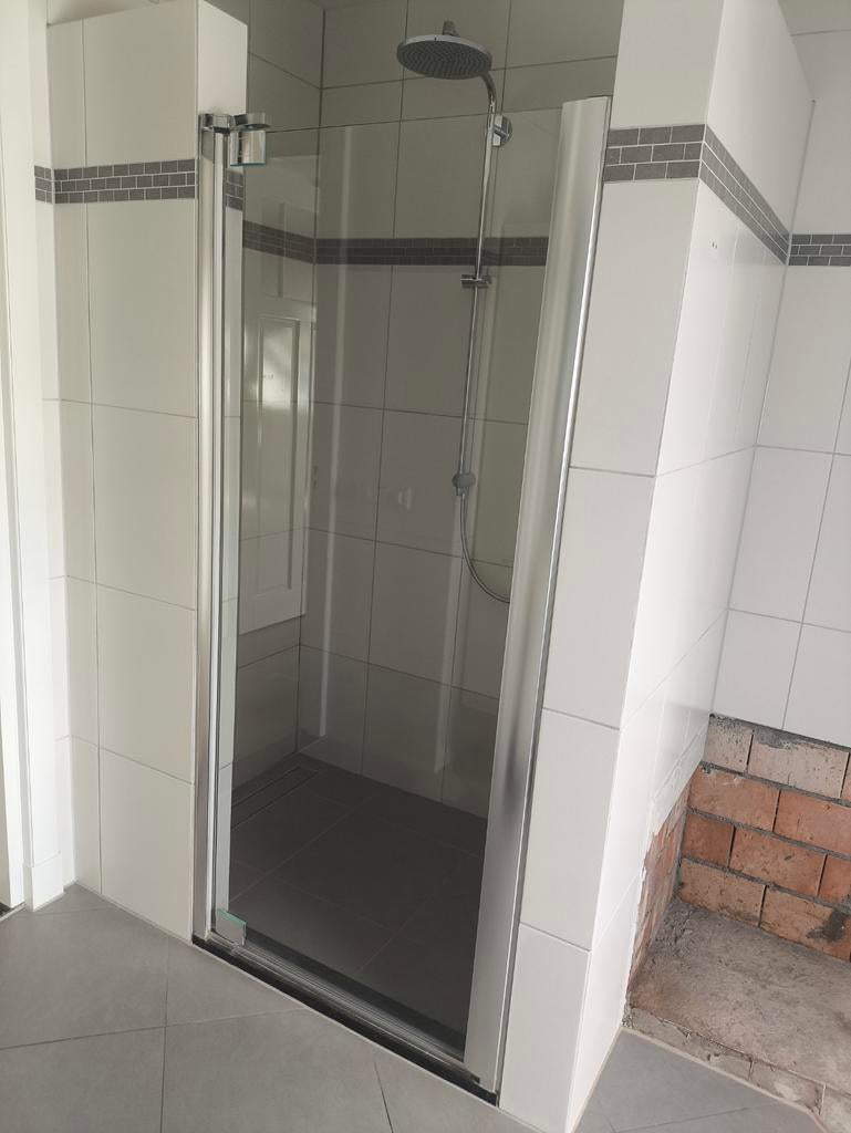 Linksdraaiende glazen douchedeur 87x193 cm, Ophalen, Gebruikt, Overige kleuren, Overige typen