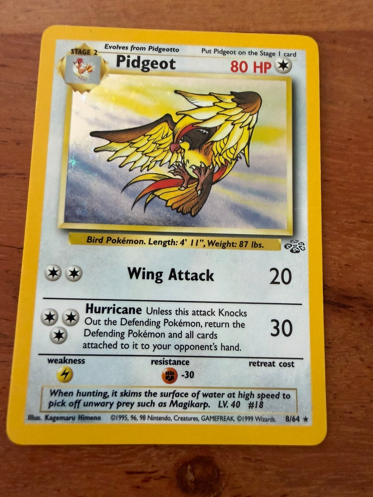 Pidgeot (JU 8), Ophalen of Verzenden, Zo goed als nieuw