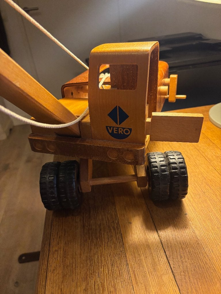 Vintage VERO houten hijskraan grote kraanarm 50 cm, Ophalen of Verzenden, Gebruikt, Overige typen
