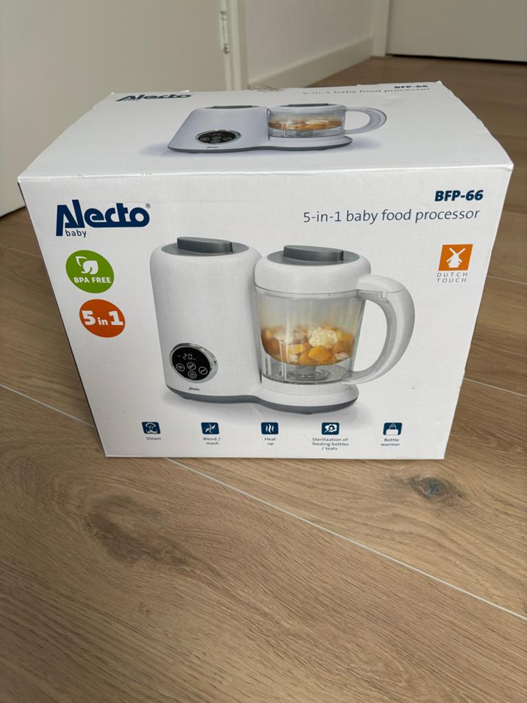 Alecto BFP-66 5-in-1 Babyvoedingsprocessor, Ophalen, Nieuw, Flessen- of potjesverwarmer