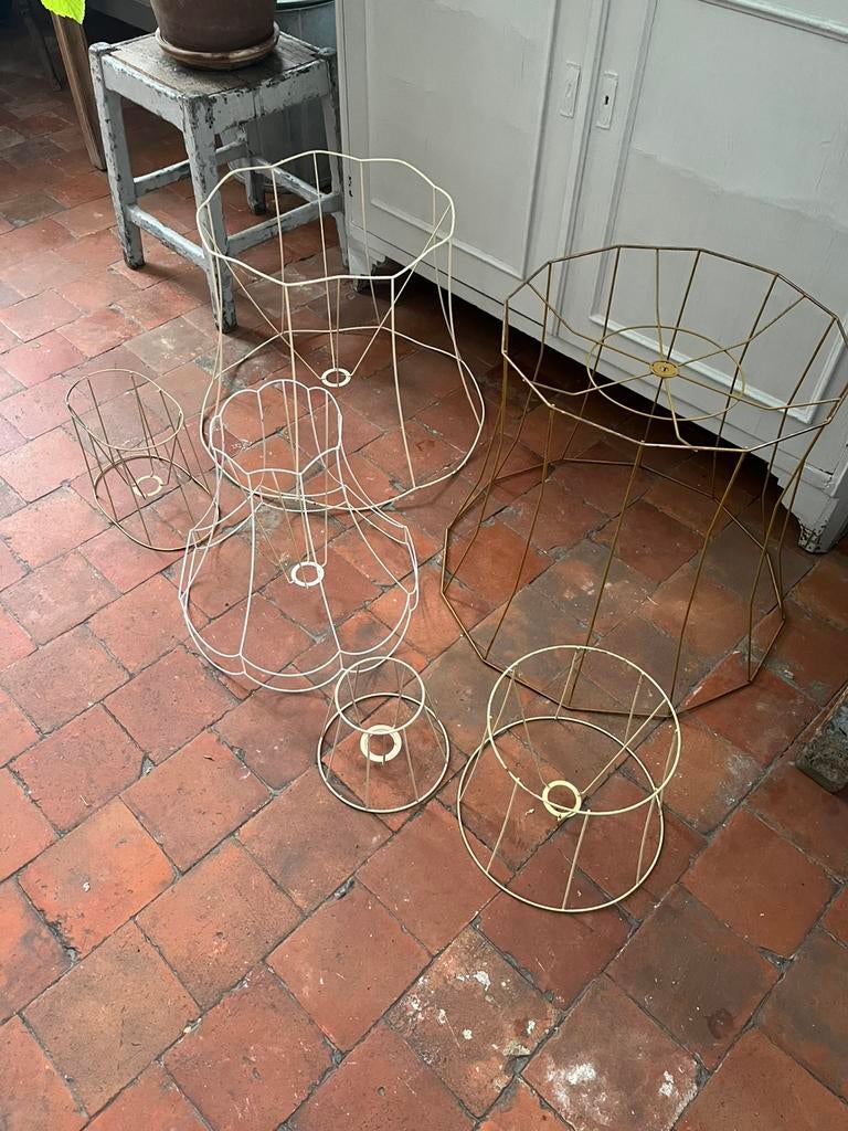 VINTAGE RETRO LAMPENKAP DRAAD MODEL VEEL KEUZE, Huis en Inrichting, Lampen | Lampenkappen, Ophalen of Verzenden, Zo goed als nieuw