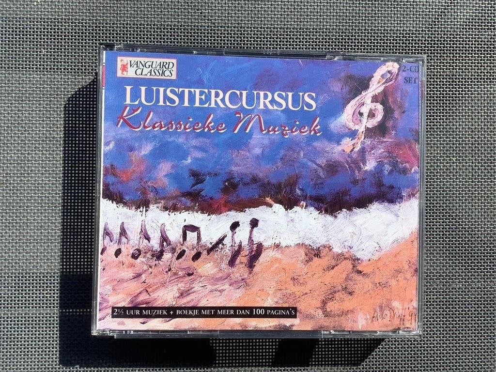 Luistercursus Klassieke Muziek - dubbel-cd met boekje, Ophalen of Verzenden, Zo goed als nieuw, Inclusief doosje, Overige typen