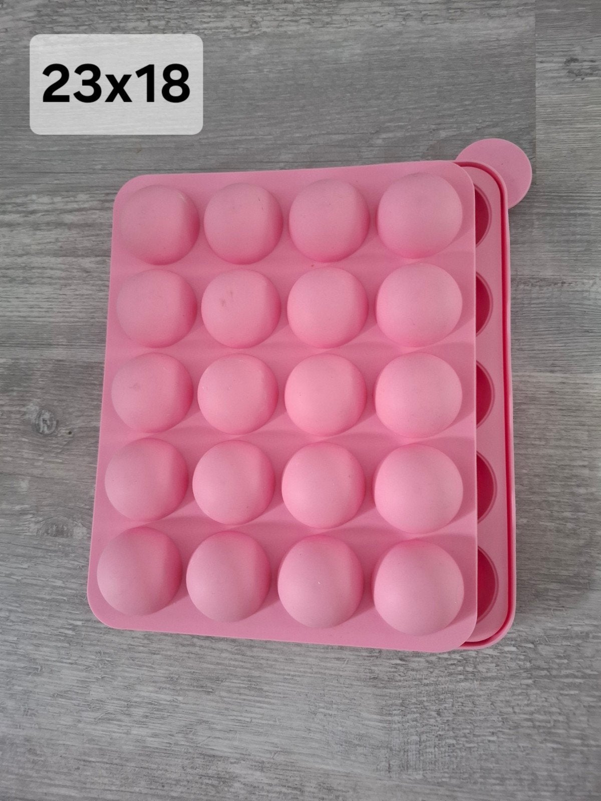 Roze siliconen cake pop bakvorm - 23x18 cm, Overige typen, Nieuw, Ophalen of Verzenden, Roze