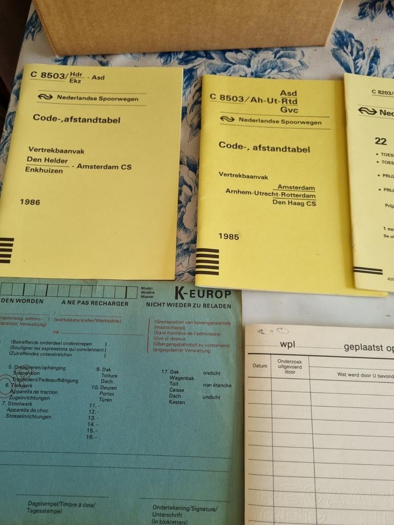 NS Dienstregelingen en Tabellen - Jaren '70/'80 Collectie, Ophalen of Verzenden, Gebruikt, Trein, Boek of Tijdschrift