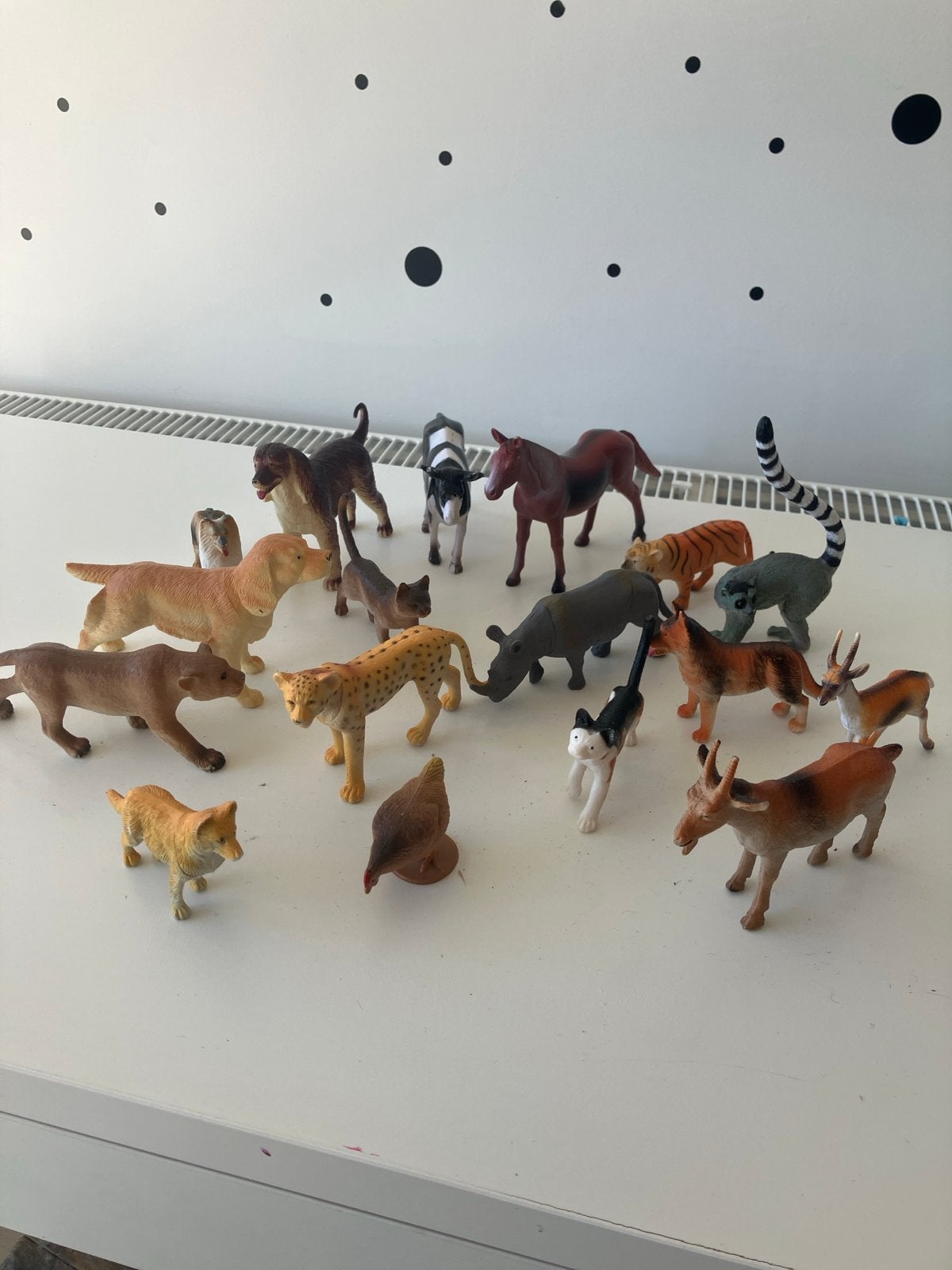 17 diverse dierenfiguren speelgoed, Kinderen en Baby's, Ophalen of Verzenden, Gebruikt