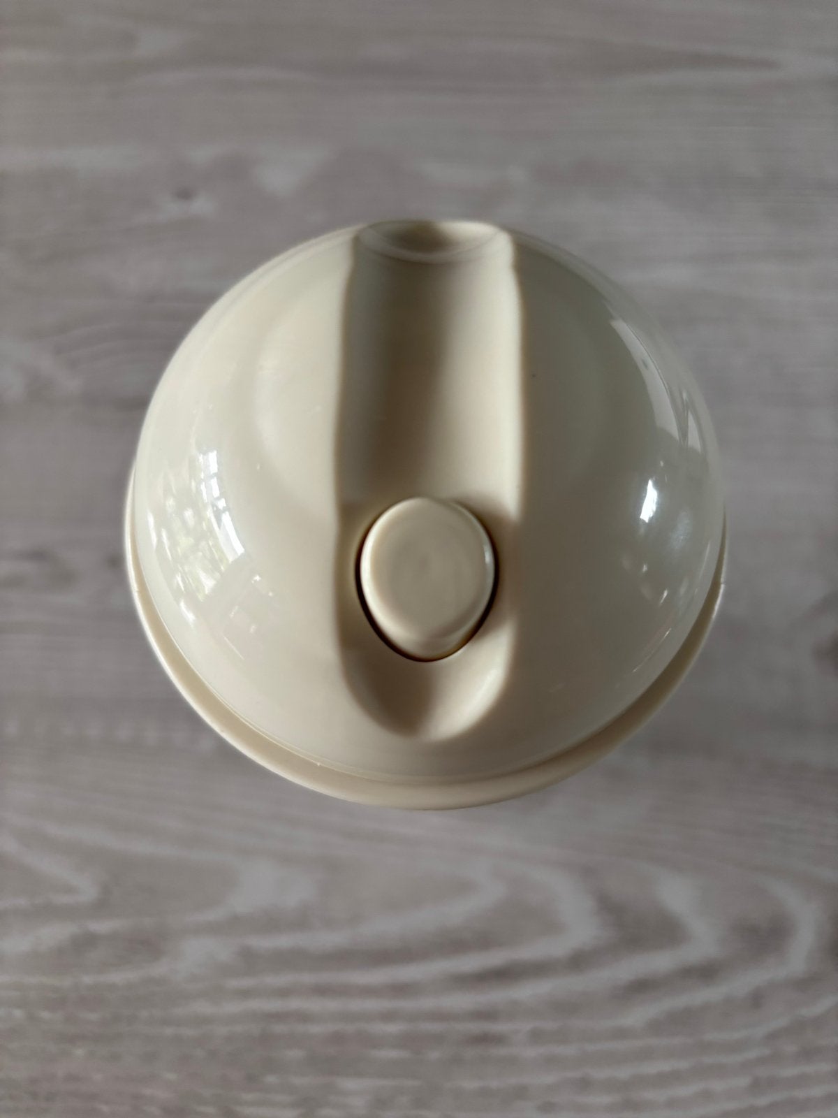 Maatbeker met deksel en roerstaafje, op batterij600 ml, Beige, Kunststof, Ophalen of Verzenden, Overige merken