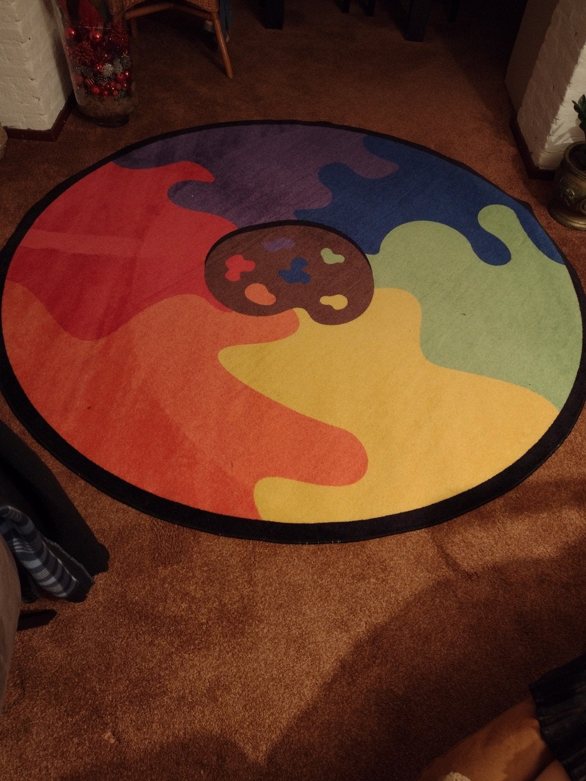 Rond Pholiamide Vloerkleed 200cm - Nieuw!, Ophalen, Geel, Rond, 200 cm of meer