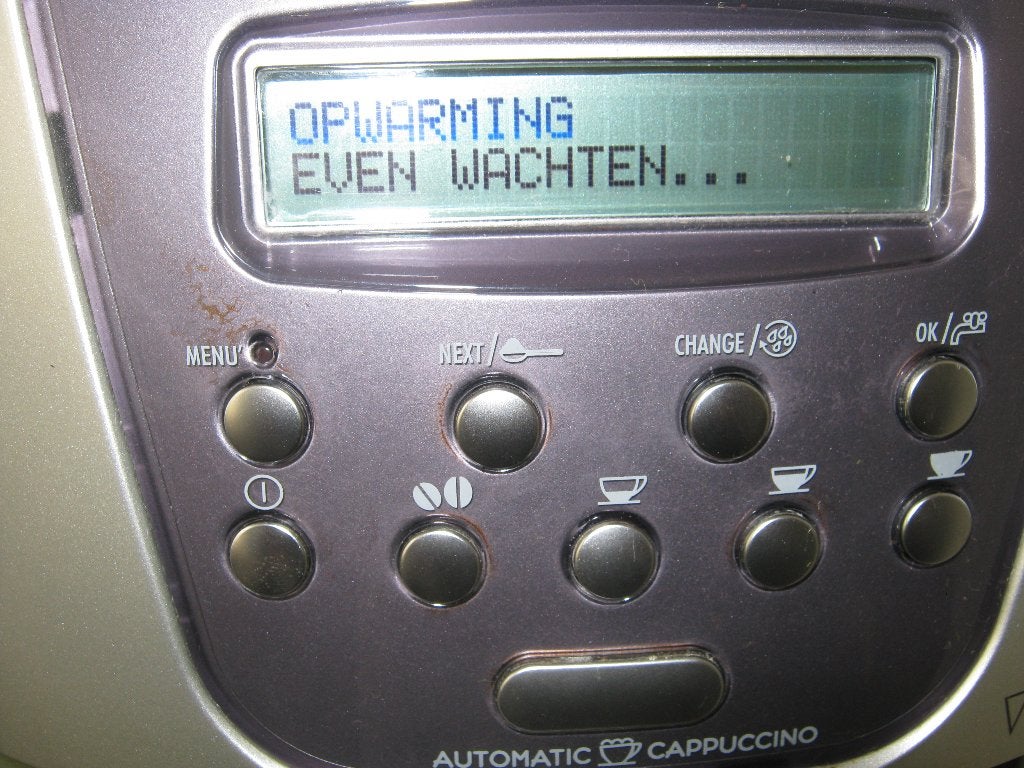 delonghi volautomatische 4500 Cappuccino, Gebruikt, 10 kopjes of meer, Koffiemachine, Ophalen of Verzenden